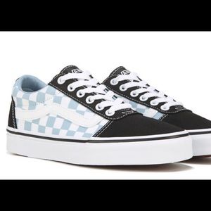 Blue Checkerboard Vans